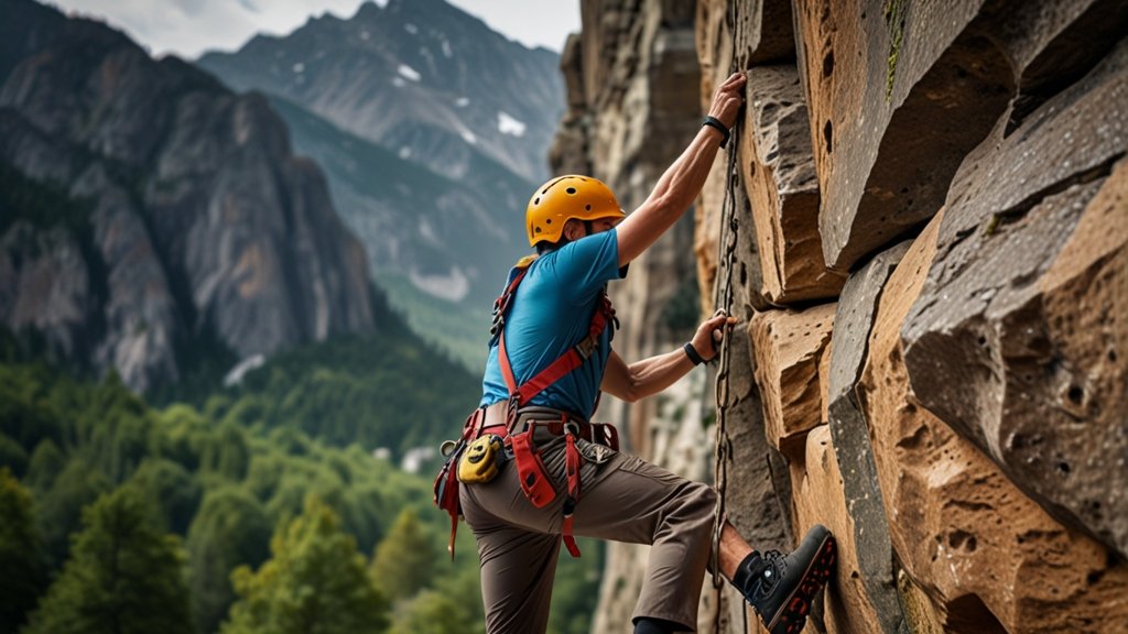 rock climbing